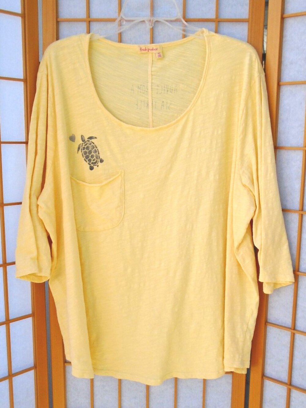 Lemon Jetty Top 'Advice Sea Turtle' Extra Fresh XXL/1X/2X